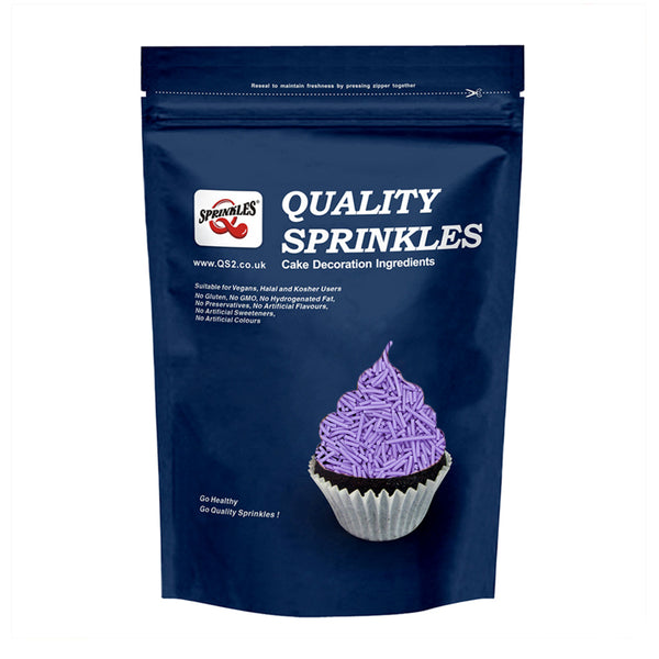 Purple Jimmies - No Gluten No Soya Natural Ingredient Vegan Sprinkles