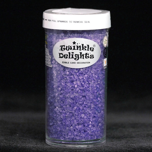 Purple Sugar Crystals - Soy Free Clean Label Sprinkles Cake Decoration