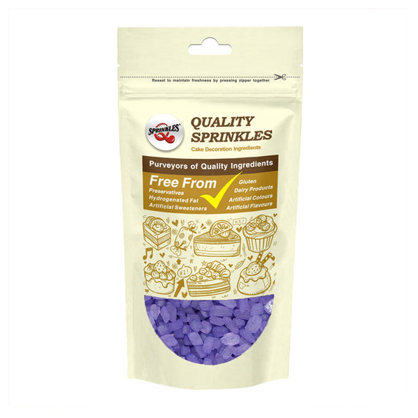 Purple Sugar Rocs - Gluten Free Nuts Free Kosher Certified Sprinkles