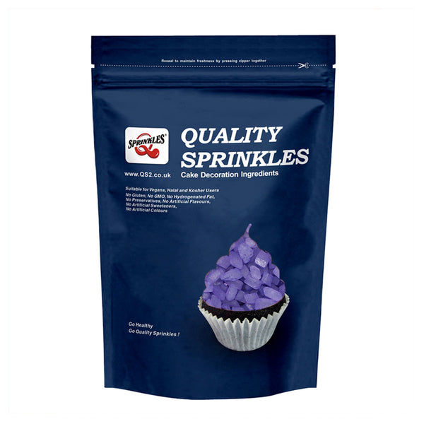 Purple Sugar Rocs - Gluten Free Nuts Free Kosher Certified Sprinkles