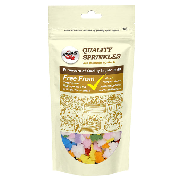 Rainbow Confetti Teddy Bear -No Dairy No Soy Kosher Certifed Sprinkles