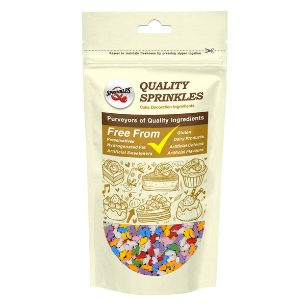 Rainbow Confetti Rabbit - No Nuts No Soya Halal Sprinkles For Cake