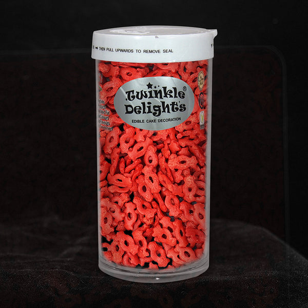 Red Confetti Candy - Nuts Free Kosher Certified Clean Label Sprinkles