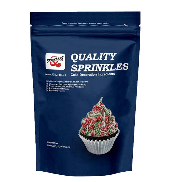 Shimmer Christmas Jimmies - No Gluten Halal Sprinkles Cake Decoration