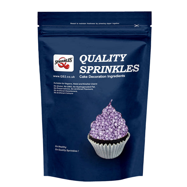 Shimmer Purple Confetti Dots - Gluten Free Clean Label Halal Sprinkles