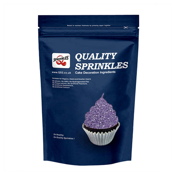 Shimmer Purple Sugar Crystals - Nuts Free Kosher Certified Sprinkles