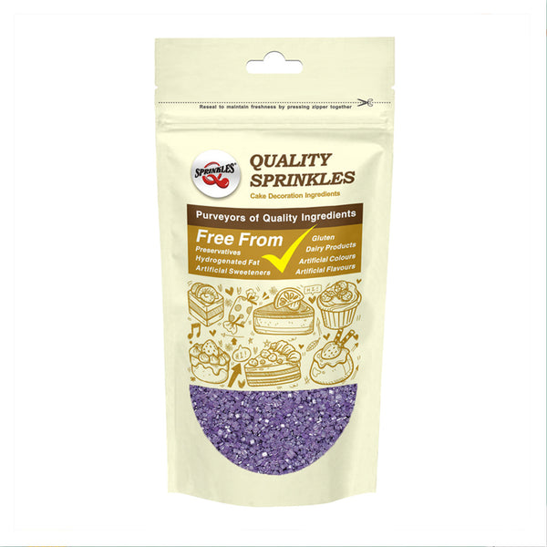 Shimmer Purple Sugar Crystals - Nuts Free Kosher Certified Sprinkles