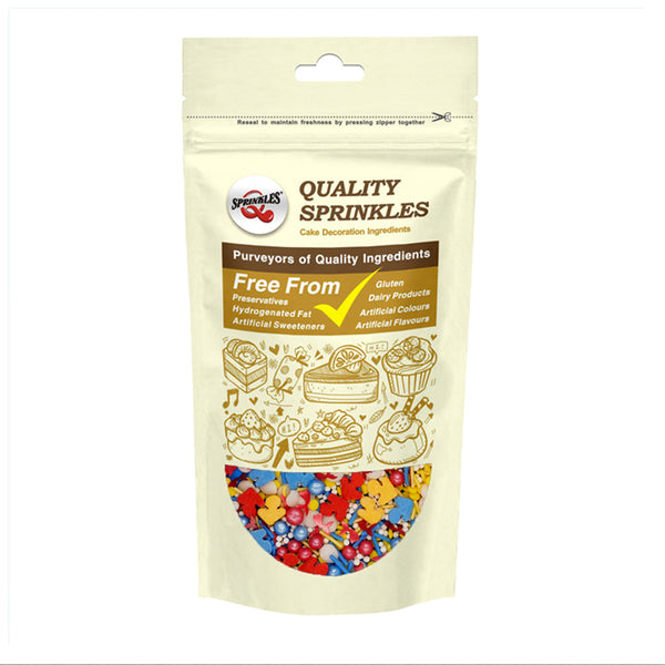 Ships Ahoy - Soya Free Clean Label Sprinkles Medley Cake Decoration