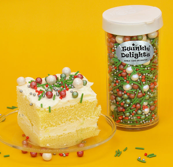 Christmas Amaryllis - Non Dairy Halal Certified Sprinkles Mix For Cake