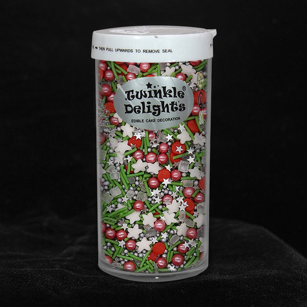 Christmas Berry - No Gluten Natural Ingredients Sprinkles Mix For Cake