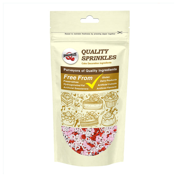 Girlish Heart - Nuts Free Kosher Certified Sprinkles Medley For Cake