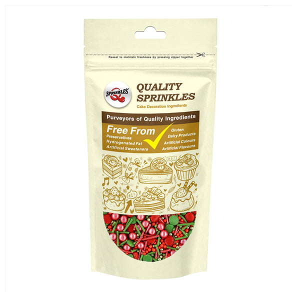 The First Noel - Gluten Free Kosher Certified Sprinkles Blend For Cake