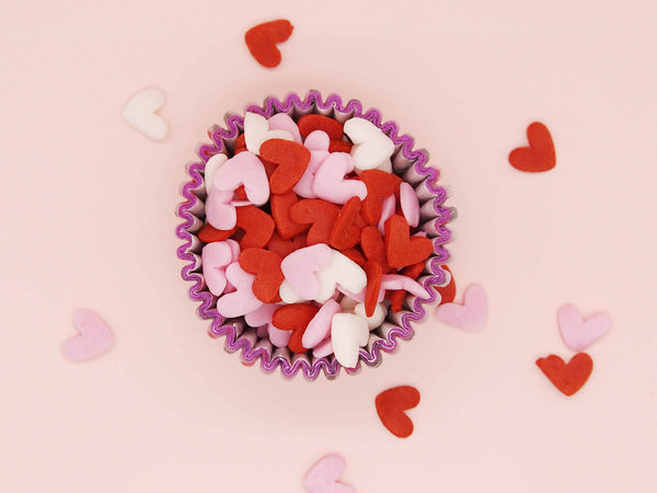 Valentine Confetti Super Heart - No Nuts Natural Ingredients Sprinkles