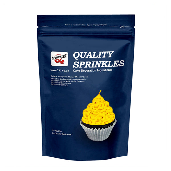 Yellow Confetti Moon - Nuts Free Soya Free Sprinkles Cake Decoration