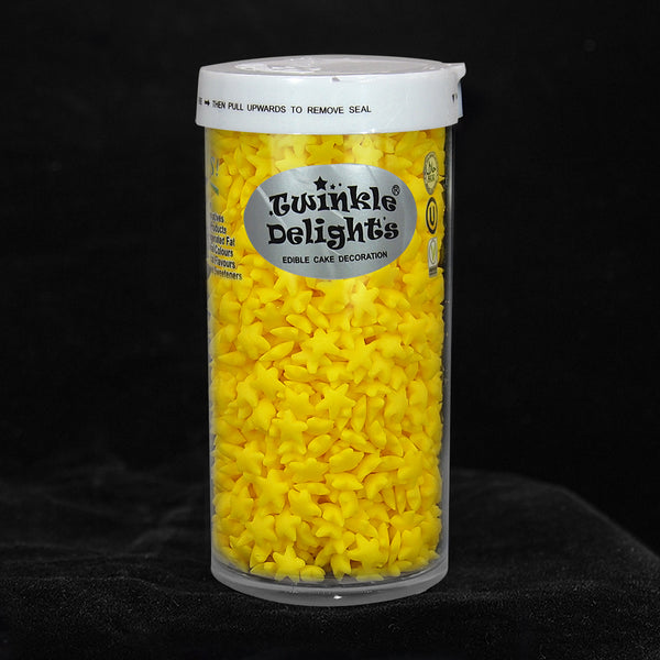 Yellow Confetti Star - Nuts Free Soya Free Kosher Certified Sprinkles