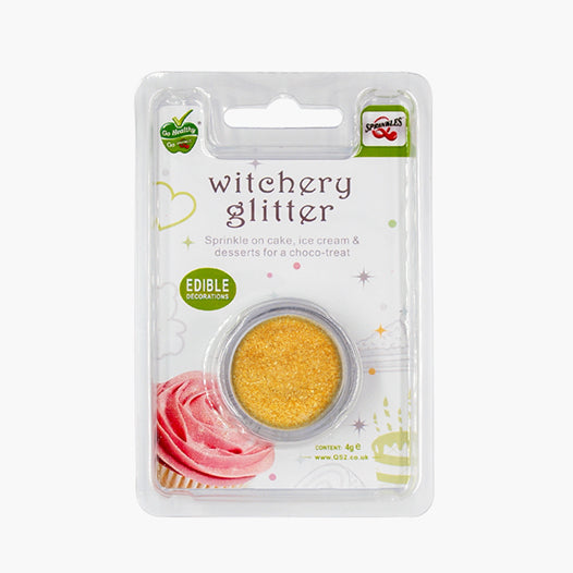 Gold Witchery Glitter - Non GMOs Kosher Certified Edible Decoration