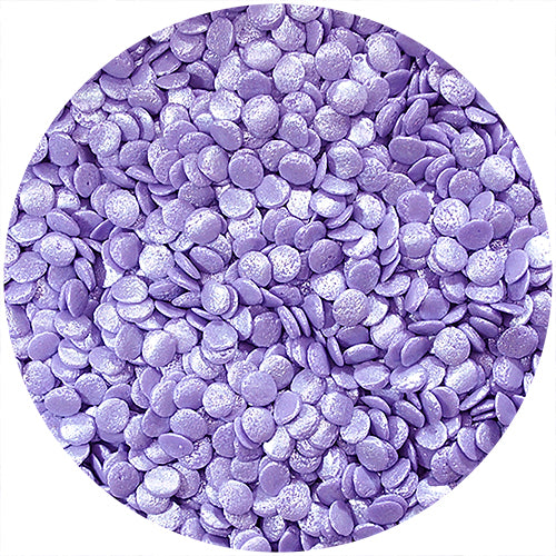 Shimmer Purple Confetti Sequins - Dairy Free Sprinkles Cake Decoration