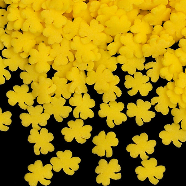 Yellow Confetti Clover - Nuts Free Soya Free Sprinkles Cake Decoration