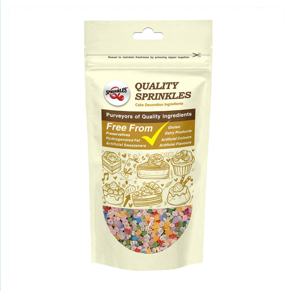 Rainbow Sparkling Sugar - Dairy Free No Soy Sprinkles Cake Decoration