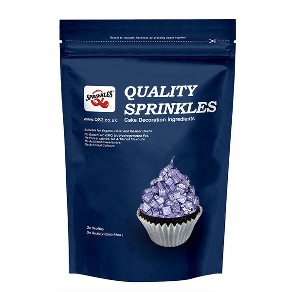 Shimmer Purple Sugar Rocs - Nuts Free Kosher Sprinkles Cake Decoration