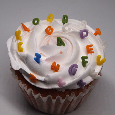 Rainbow Confetti Alphabets - Dairy Free Kosher Certified Sprinkles