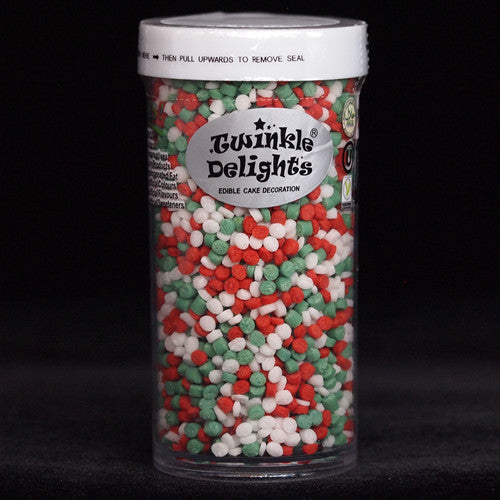 Christmas Confetti Dots - Gluten Free Clean Label Sprinkles For Cake