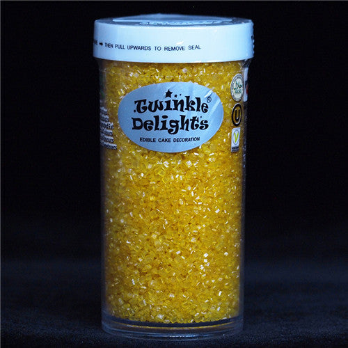 Gold Sugar Crystals - Natural Ingredients Sprinkles Cake Decoration