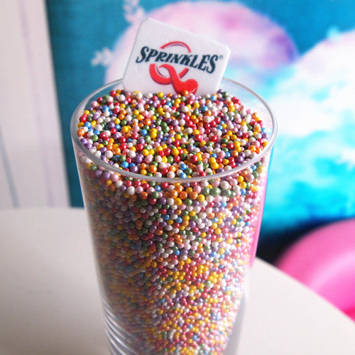 Shimmer Rainbow Nonpareils - No Dairy Kosher Sprinkles Cake Decoration