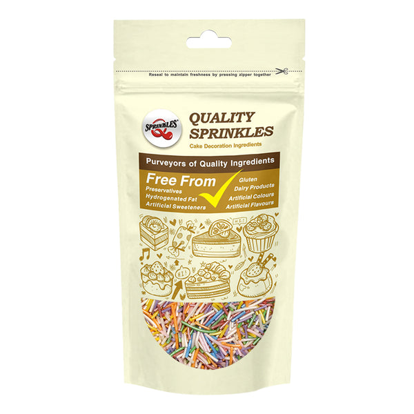 Shimmer Rainbow Jimmies - Natural Ingredient Gluten Free Sprinkles