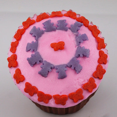 Hearts & Flowers - 6 Cell Shaker No Dairy No Soya Sprinkles Cake Decor