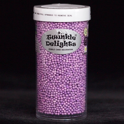 Purple Nonpareils -Natural Ingredients Vegan Sprinkles Cake Decoration