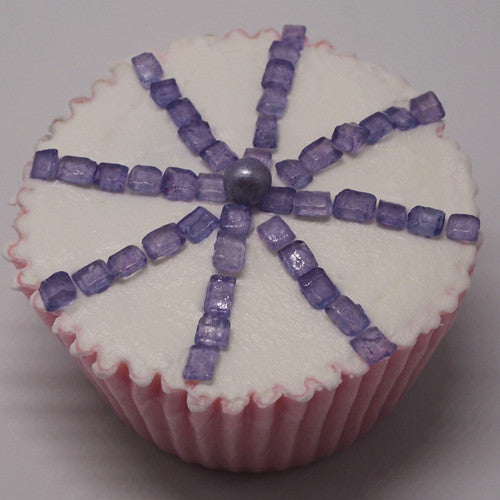 Purple Sparkling Sugar - Soya Free Natural Ingredients Vegan Sprinkles