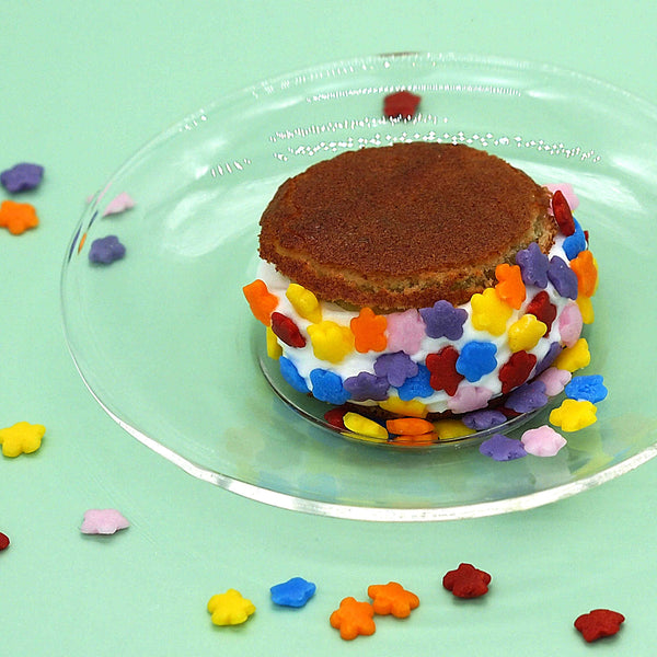 Rainbow Confetti Flower - Dairy Free Kosher Certified Vegan Sprinkles