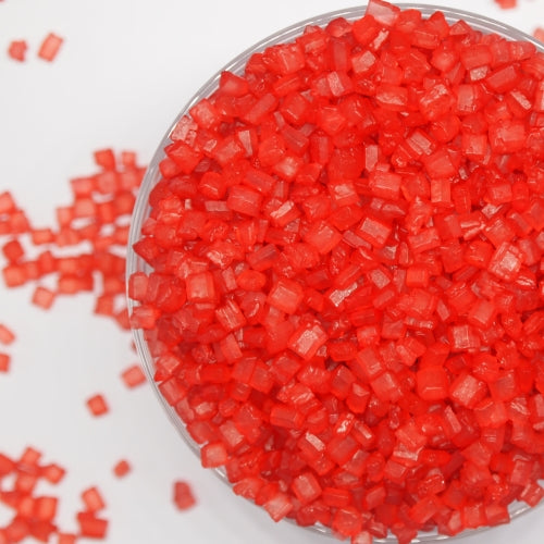 Red Sparkling Sugar - Clean Label kosher Sprinkles Cake Decoration