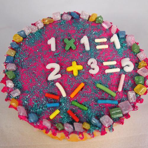 Rainbow Confetti Number - Dairy Free Soya Free Sprinkles Cake Decor